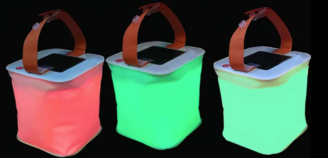 Solar inflatable lantern: